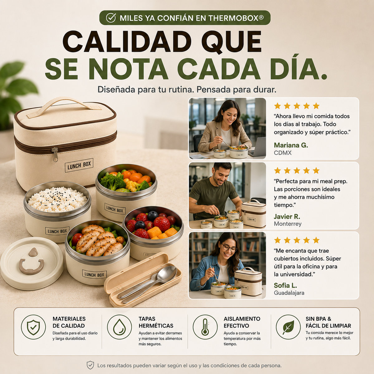 THERMOBOX® — TU COMIDA COMPLETA, ORGANIZADA Y LISTA PARA LLEVAR